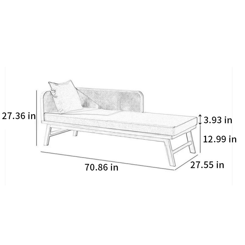 Upholstered Chaise Lounge