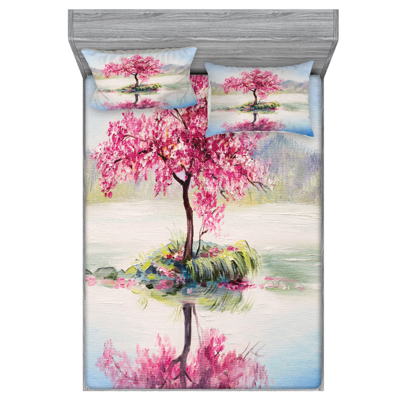 Microfiber Sheet Set, Queen Sheet Set with Fitted Sheet