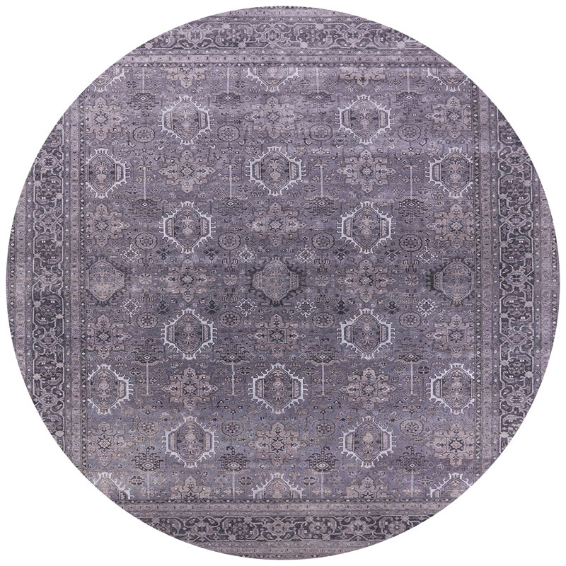 Tapis oriental gris Anastas, Rond 8 pi