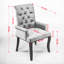 Chaise d'appoint rembourrée avec pieds courbés-343496352