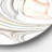 Howse White Glossy Floral Art - Modern wall clock-57904356