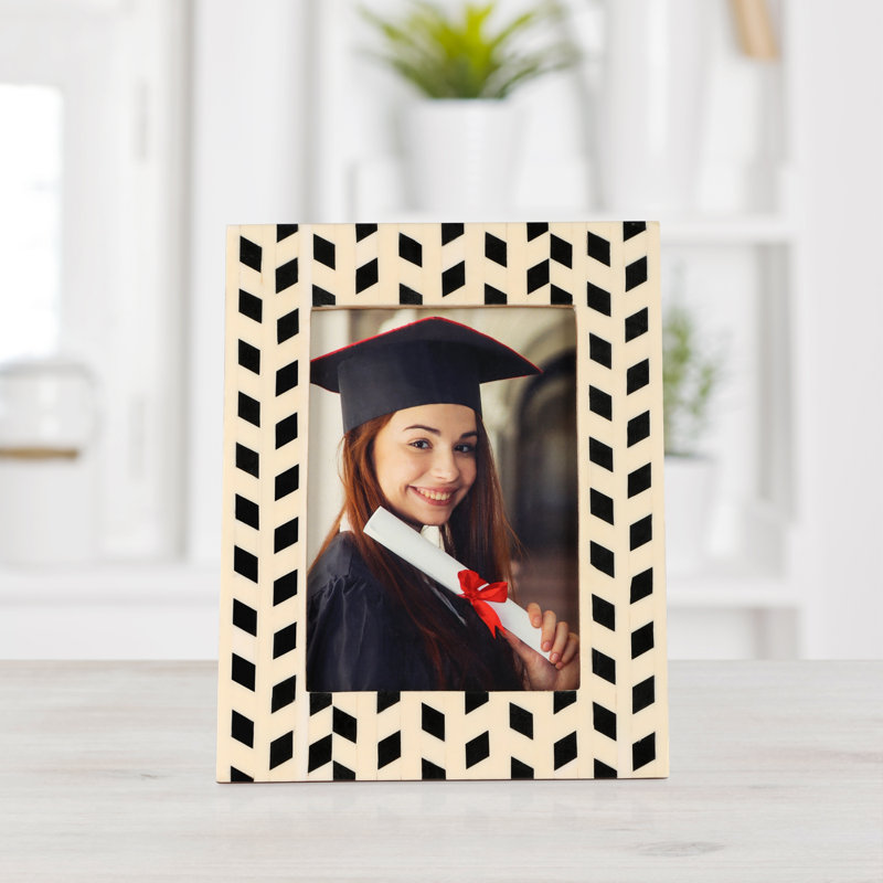 Gellert Black Wood Picture Frame, 7.48" x 9.45"