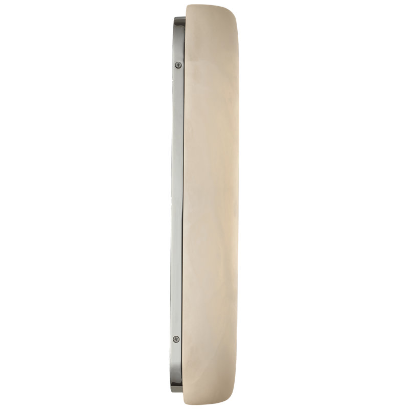 Kelly Wearstler Formosa 26" Linear Sconce, 19.75" H x 4.75" W x 3.25" D, Alabaster/Polished Nickel, 1400 W