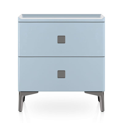 47.5cm W Metal Bedside Table