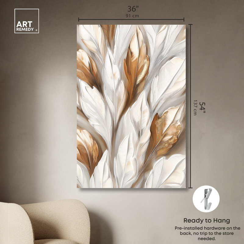 Art mural sur toile Buttermilk II par Art Remedy, Toile tendue, H 54 po x l 36 po