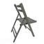Chaise pour événement spéciale pliante en bois à lattes Furniture - gris, ensemble de 4, compact et durable pour une utilisation intérieure et extérieure-612048363