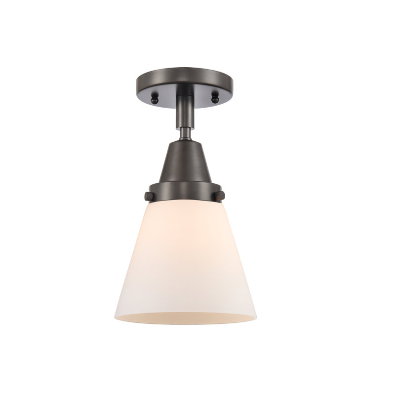 Plafonnier en verre, DEL, Non, Bronze huilé