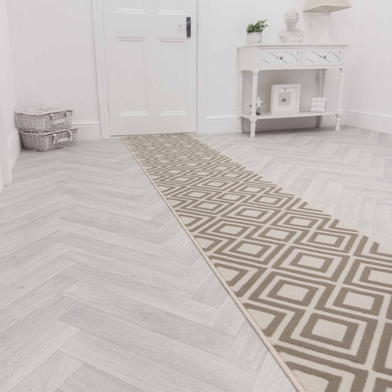 Runner Geometric Area Rug, Runner 60 x 150 cm