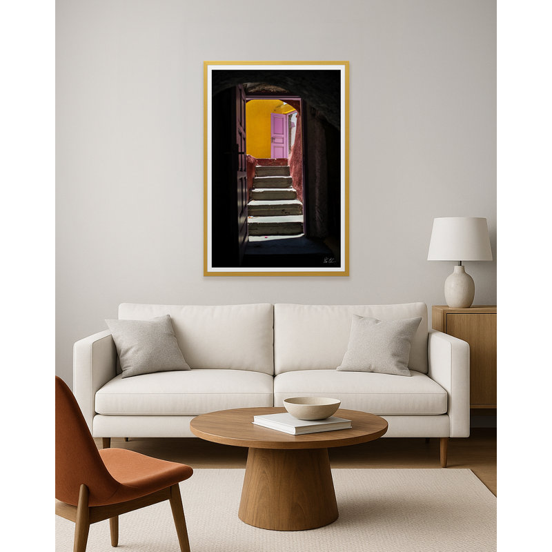 Les portes, 30" H x 20" W x 1.5" D, Photo lustrée, Doré