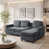 Chenille bleu foncé