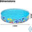 Round Kiddie Pool 46cm H x 244cm W x 244cm L