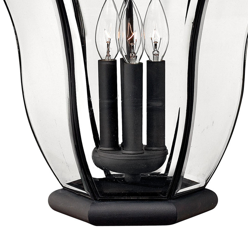 San Clemente 4-Light Outdoor Wall Lantern, Museum Black