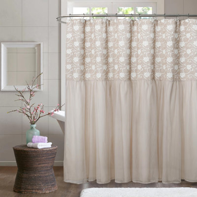 Rideau de douche Jacquard Floral
