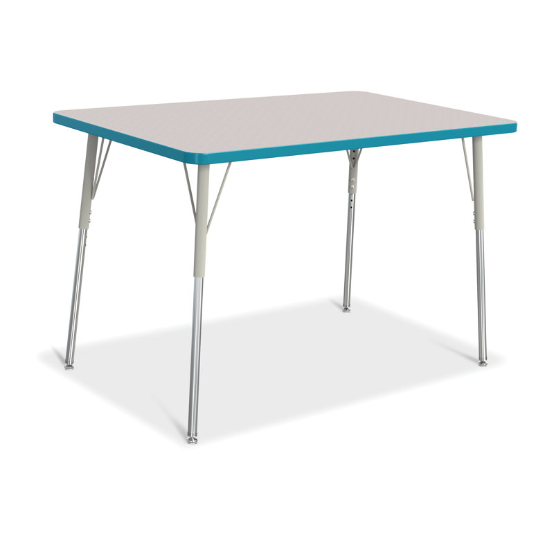 Tables d'activités Berries®, H 31 po x L 48 po x l 30 po, Adulte (24 po à 31 po ), Bleu sarcelle