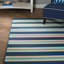 Tapis intérieur / extérieur rayé bleu / ivoire Triplehorn-1366268793