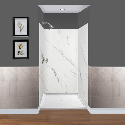 Expressions 48" W x 48" D 3 Panel Shower Wall