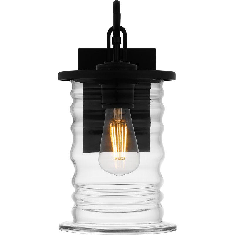 Lanterne murale d'extérieur 1 lumière Aamorah, H 13 po x l 6,5 po x P 8,75 po