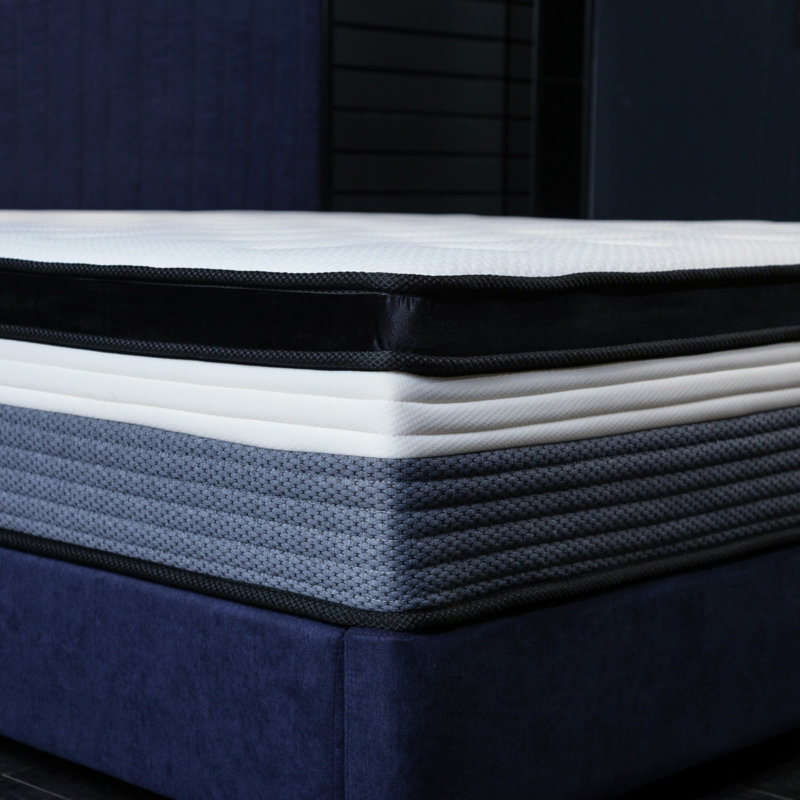Matelas et sommier en mousse à mémoire de forme moyenne et double 10 po Alwyn Home Bihari