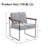 Khelani Upholstered Armchair with Metal Base-680318616