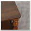 Table basse rectangulaire en bois massif avec tablette de rangement