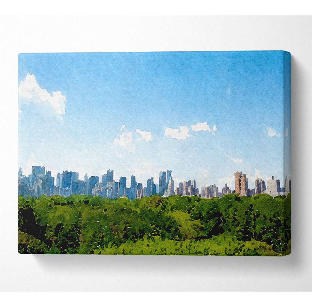 Kunstdruck Central Park New York City auf Leinwand