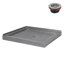 Base de douche en acrylique gris mat avec drain central Streamline 36 po x 36 po Streamline-118934367