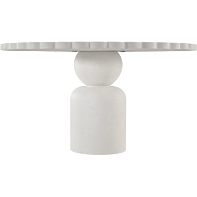 Table de salle à manger intérieure / extérieure en béton 54 po Petalia Breesha