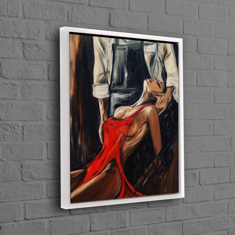 Print on Canvas, 20 cm H x 30 cm W, White Floater Framed