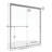 Classic 56" W x 70" H Frameless Shower Door-14170724-14170728