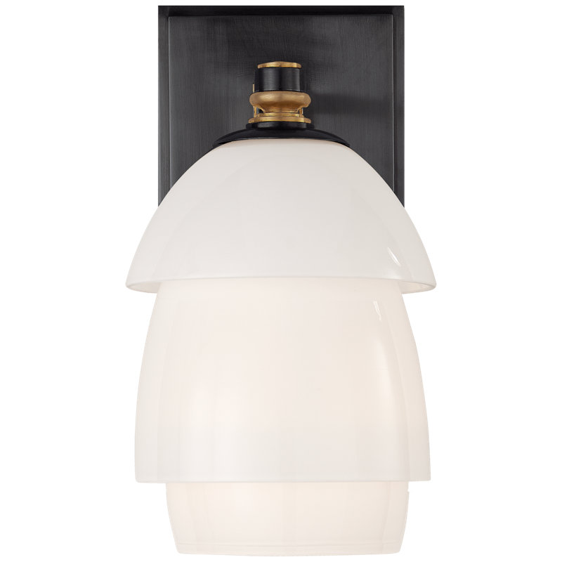 Thomas O'Brien Whitman Small Sconce, Bronze