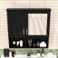Armoire de salle de bain 2 en 1 avec tablettes réglables et portes à fermeture douce-1012000203