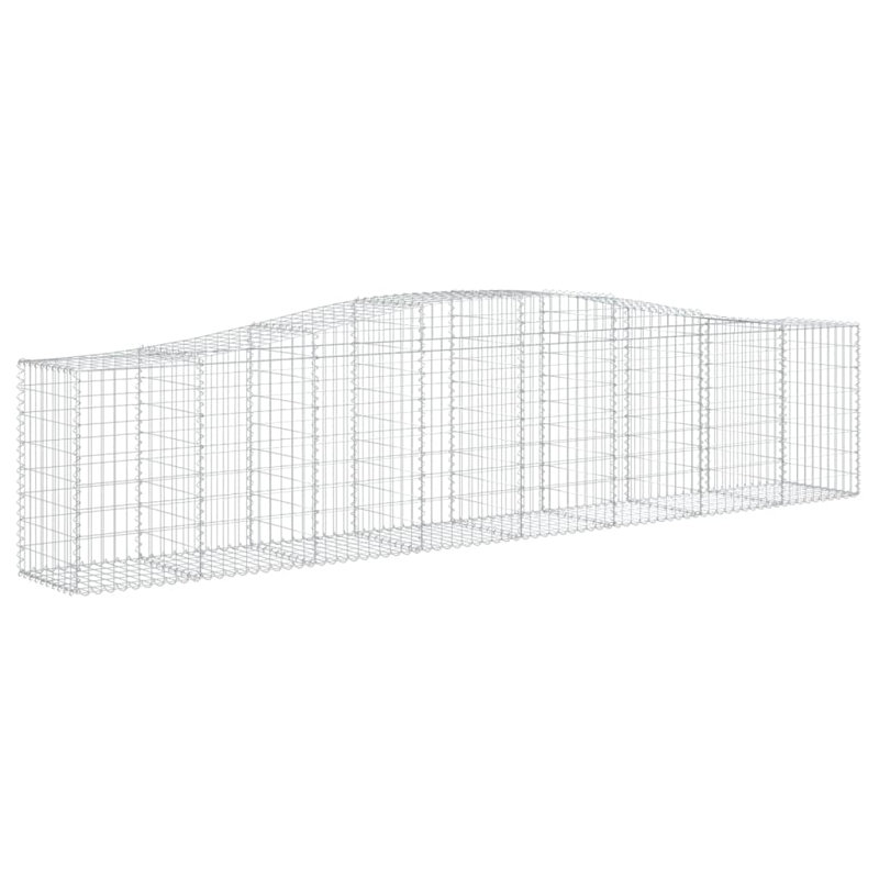 Ensemble de 20 paniers en fer galvanisé Vidaxl Gabion, H 1,6 pi x l 13,1 pi