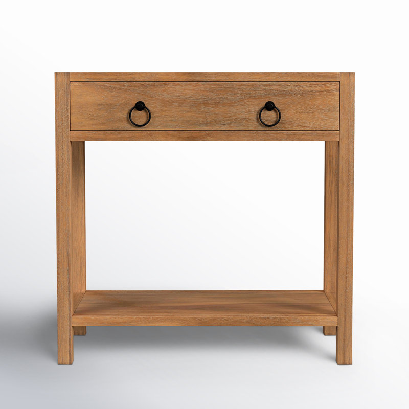 Lark 30" Wood 1-Drawer Nightstand, Natural