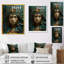 Or et émeraude femme déesse beauté - femme déesse art mural-620030009-653684985