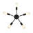 5-light Semi Flush Mount Ceiling Light Fixture