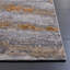 Tapis abstrait gris / orange noué à la main-688913449