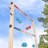 Hey Play Solid Wood Ladder Toss Set with Carrying Case Backyard Activity for BBQ or Tailgate