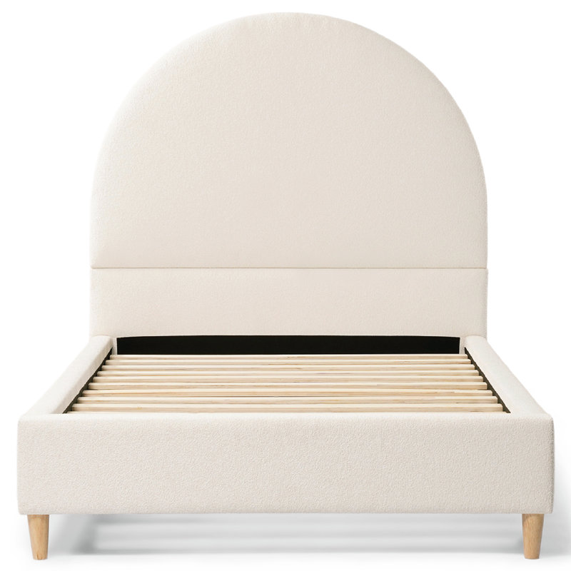 Subi Arched Boucle Bed Frame - Modern Comfort