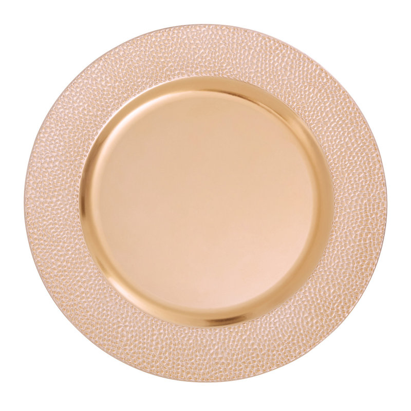 Bocana Solid Colour Charger, Rose Gold