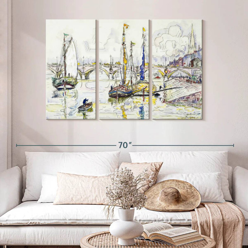 Mehar le port de Bordeaux, H 32 po x l 50 po