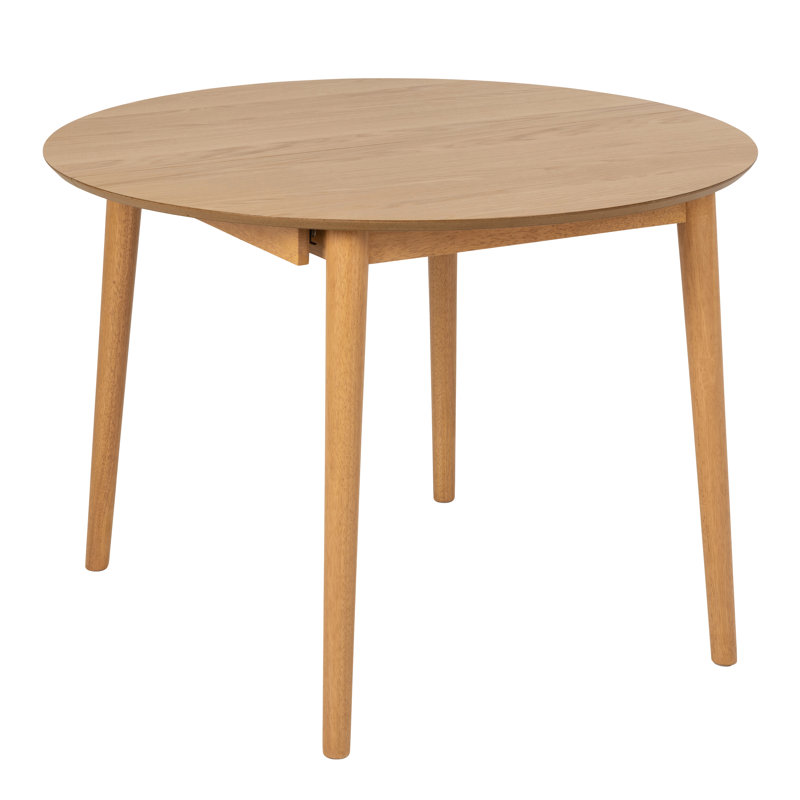 McGuffey Extendable Round Dining Table, Brown