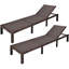 Chaise longue inclinable avec coussin en rotin-52954547