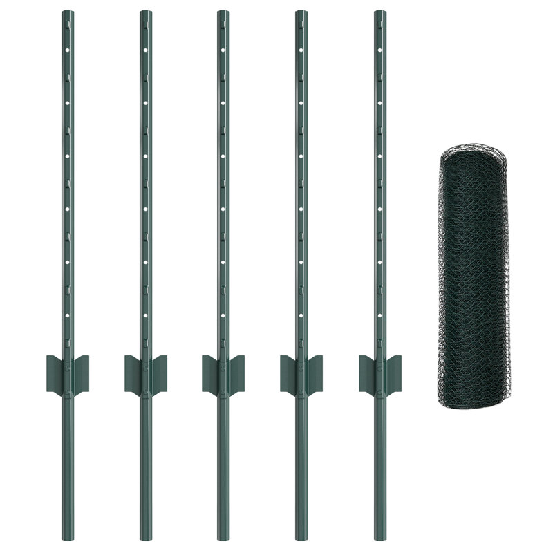 Williston Forge Line Post, Green, 100cm H x 1000cm W