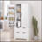 Modern Fluted Kitchen Pantry Cabinet with 2 Large Drawers, 8-Door Spice Rack, Freestanding Storage Organizer for Home