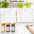 Glass Spice Jars With 398 Labels, 24 Pcs 4Oz Spice Containers With Bamboo Lids, Square Spice Bottles With Shaker Lids,Spice Organization For Cabinet,Drawer,Rack,Seasoning Organizer
