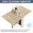 140cm Rectangular Portable Banquet Table-106907135