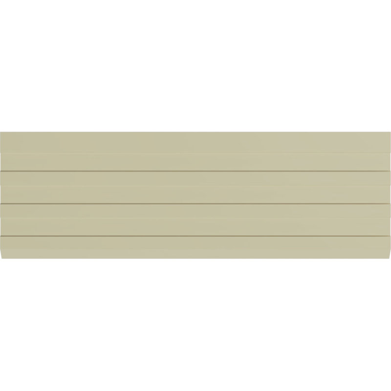 Gray Polyurethane Traditional Baseboard Moulding, 94.5" Length