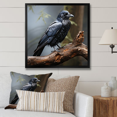 Mysterious Raven Guardian II - Raven Animal Wall Art