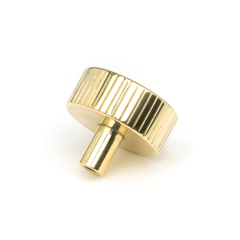 Round Knob, Polished Brass, 4 cm
