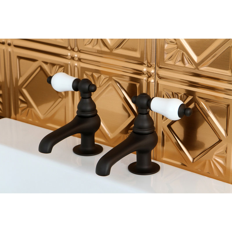 Robinet de lavabo à deux poignées Kingston, Bronze huilé